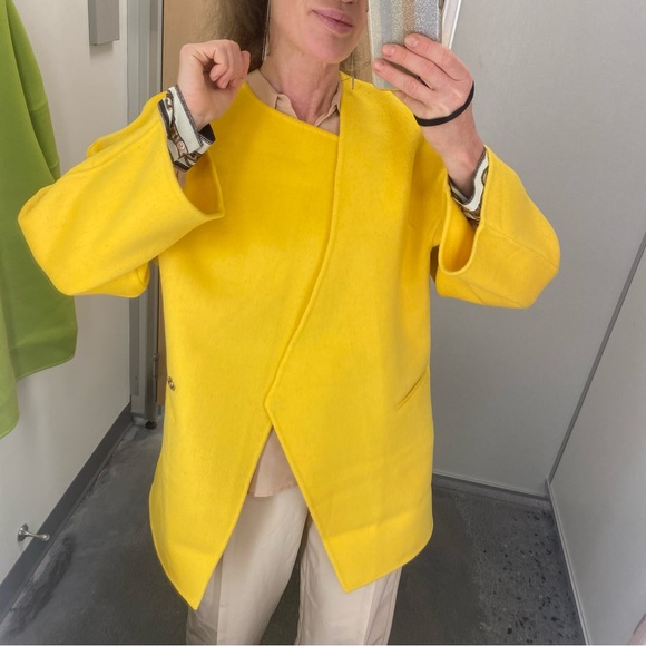 Blue Sky Factory Mongolian wool coat Sz S/M - Picture 3 of 11